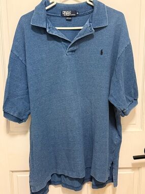 Ralph Lauren Men’s Denim Blue Short-Sleeve Polo XL